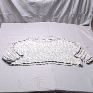 Free‎ People Cozy Gray Off-the-Shoulder Sweater